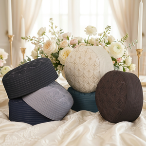 Gorros de Oración Musulmanes al por Mayor, Gorros Kufi para Hombre, Gorros Namaz Transpirables para Hombre, Gorro Kufi Musulmán, Gorros Kufi para Hombre - Product Image 2