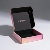 Fabricant d'emballages en papier de carton ondulé noir mat imprimé boîte postale d'expédition avec logo personnalisé pour les petites entreprises