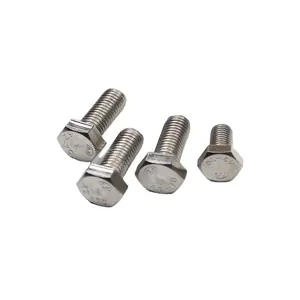 Lowest Price Din933 head bolt thread f593c stainless steel bolts bolt m16