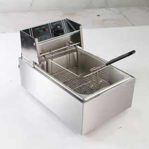 Friteuse électrique à réservoir 10L avec panier Friteuse à frites 220V pour magasin <span class=keywords><strong>de</strong></span> boissons Équipement <span class=keywords><strong>de</strong></span> friture <span class=keywords><strong>de</strong></span> poulet à réservoir unique pour restaurant - Product Image 2