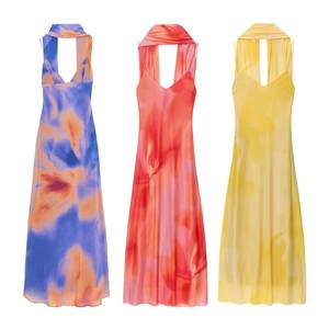 Sciarpa lunga stampata in Chiffon stampata in Chiffon stile americano europeo estate 2025 per la moda Casual da donna all'ingrosso di <span class=keywords><strong>Amazon</strong></span> - Product Image 1