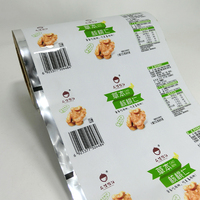 Film d'emballage en rouleau transparent Bopp personnalisé pour biscuits, emballage de biscuits en gros professionnel