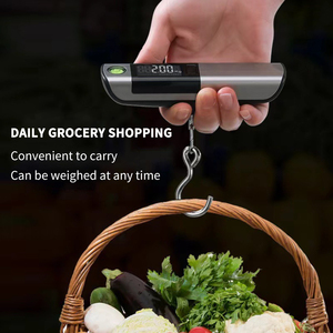 เครื่องชั่งน้ำหนักกระเป๋าแบบดิจิตอลที่ขายดีที่สุดเครื่องชั่งแบบพกพาขนาดพกพา50กก./<span class=keywords><strong>110</strong></span>ปอนด์ - Product Image 3