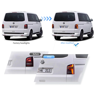 Conjunto de Luces Traseras LED VLAND para VW Transporter Multivan <span class=keywords><strong>Caravelle</strong></span> T5 T5.1 2010 2011 2012 2013 2014 2015 - Product Image 5