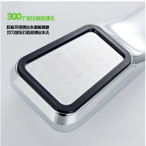 Cabezal de Ducha de Mano Rectangular Ajustable con Masaje y Efecto Lluvia XH104, Boquilla Portátil de Pulverización de Agua - Product Image 3