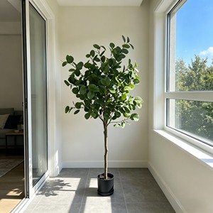 Wholesale <b>Artificial</b> Eucalyptus Leaves Garland Greenery Plant for Home Office Shelf Wedding Party Decor - Product Image 6