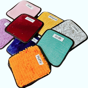 2025 tự kỷ làm dịu góc Mục Bài học kế hoạch đồ chơi 9 12 dán nhãn cảm giác chơi thảm kết cấu gạch tường đồ chơi - Product Image 1