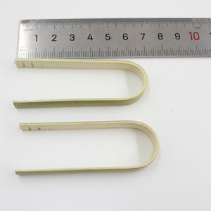 J & M Mini bambu tek kullanımlık maşa 100 adet 4 "tost için çevre dostu dayanıklı Catering büfe veya ev kullanımı için özel logo - Product Image 3