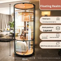 Villa de luxe intelligente pour chat avec grand espace libre, toilette ronde intégrée et meuble de salon – Idéale pour le dropshipping