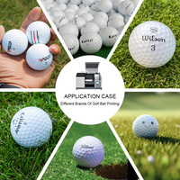 Impresora UV Inteligente para Pelotas de Golf con IA, Tecnología de Impresión en la Nube CMYKW de Colores Vívidos, Impresora de Inyección de Tinta Plana A5 Inalámbrica con Wifi para Tiendas