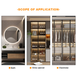 Thông minh <span class=keywords><strong>LED</strong></span> Strip kiểm soát ánh sáng bảng gỗ chuyển đổi tay quét cảm ứng mờ cho tủ kính đá 40 mét bảng cảm biến cảm ứng - Product Image 6