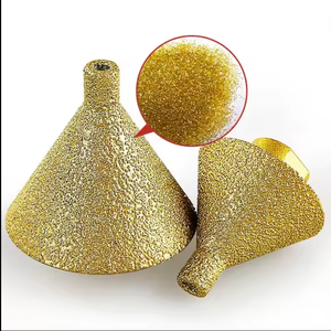 Jingshi brazed kim cương cắt góc Bit khoan mở rộng khoan 9mm Đường kính khoan cho đá cẩm thạch Gạch gốm lỗ M10 chủ đề - Product Image 2