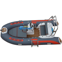 Bateau gonflable familial de 13 pieds - RIB rigide, certifié CE, fabrication chinoise OEM