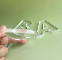 Lettres en acrylique gaufrées pour boulangerie, nouvelles lettres en acrylique PVC