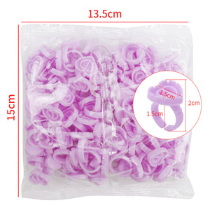 Anneau de colle pour extensions de cils en forme de cœur avec applicateur intégré pour pose rapide en une seconde pour faux cils - Product Image 6