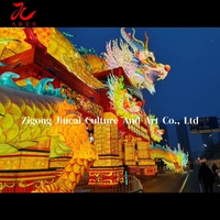 Grande lanterne de Zigong en forme de dragon, lanterne LED 3D faite à la main, étanche, sculpture extérieure, thème de remise de diplôme, parc d'attractions, carnaval, Ramadan, Diwali