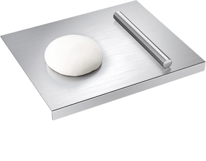 Planche à découper en acier inoxydable pour la cuisine, planche à découper robuste pour légumes, viande, fruits, durable, antidérapante, résistante à la rouille - Product Image 1