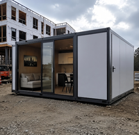 MJIAMJU Maison Conteneur Modulaire Pliable 20FT - Design Industriel Respirant Personnalisable pour Entrepôt, Hôpital, Parc, Salle de Sport