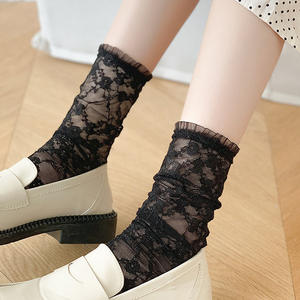 फीता मोजा गर्मियों स्लिम परी सेक्सी व्याकुल मोजे मध्यम ट्यूब मोजा लोलिता पतली मोजे - Product Image 4