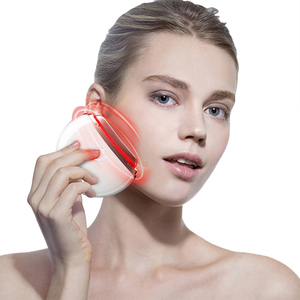 Gumasaj aleti paslanmaz çelik yüz Gua Sha kırmızı ışık kaldırma yüz guguyüz kaldırma aracı - Product Image 1