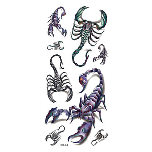 Tatuaggio 3D adesivo fiore <span class=keywords><strong>e</strong></span> farfalla impermeabile tatuaggio temporaneo per le donne - Product Image 6