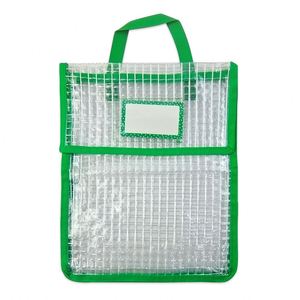 2026 New Waterproof Portable PVC Mesh <b>Pouch</b> for Student <b>Books</b> and A4 Files Transparent Document Bag with Button Closure Tote ... - Product Image 6