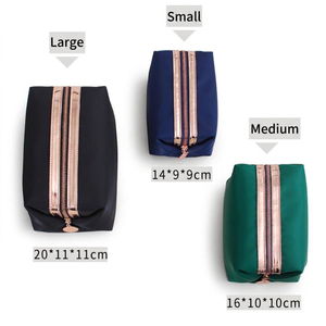 Pochette de toilette matelassée en nylon personnalisée de haute qualité, imperméable, pour femmes, mini sac de rangement pour maquillage et cosmétiques - Product Image 2