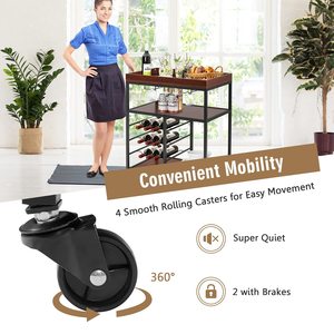 Chariot portable multifonctionnel pour usage domestique, chariot alimentaire créatif transfrontalier, chariot de livraison de repas commercial personnalisable pour hôtels - Product Image 3