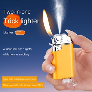 Лидер продаж, креативная современная металлическая зажигалка с открытым пламенем с водяным пистолетом, надувная игрушка для барбекю и подарков - Product Image 2