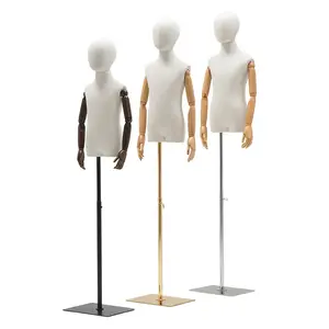 Pinable Kid Torso Half Lichaam Kind Glasvezel Mannequin