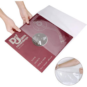 Sac sous vide en plastique recyclable de 7 à 12 pouces, double pochette pour disque vinyle, antistatique, intérieur et extérieur, pour pochette d'album, inclus - Product Image 1