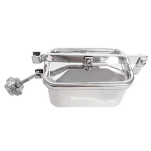 Cubierta Sanitaria cuadrada de acero inoxidable, cubierta de boca de acero, WZ SS304 o SS316L, DIN, <span class=keywords><strong>SMS</strong></span> 3A - Product Image 5