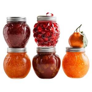 Tarro de cristal reciclable para almacenamiento de alimentos, 4oz, 8oz, 10oz, 300ml, 250ml, Mini tarro de cristal de <span class=keywords><strong>boca</strong></span> Regular con tapa para mermelada de miel - Product Image 1