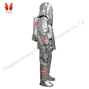 Combinaison ignifuge pour <span class=keywords><strong>pompier</strong></span>, protection <span class=keywords><strong>de</strong></span> niveau D, résistante à la chaleur 500-1000°C, réfléchissante, anti-rayonnement - Product Image 2