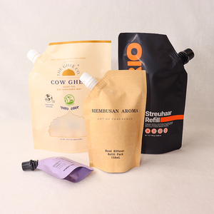 Pochette à bec réutilisable personnalisée sac à boisson de jus à position debout avec bec pour emballage alimentaire de compote de fruits liquide - Product Image 6