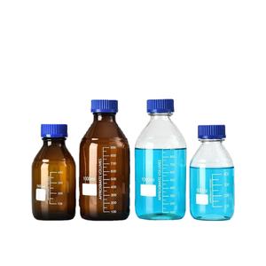 500ml <span class=keywords><strong>3.3</strong></span> borosilicato di vetro Media contenitore di stoccaggio rotondo con PP GL45 tappo a vite per la conservazione degli alimenti - Product Image 1