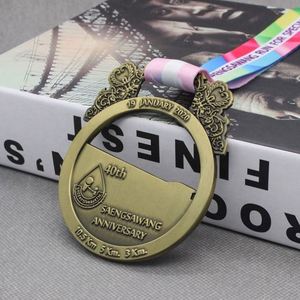 Medalla Deportiva de Maratón 3D de Metal con Color Personalizado de Fábrica - Product Image 6