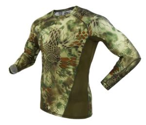 Maglietta tattica da uomo magliette da <span class=keywords><strong>Trekking</strong></span> a maniche lunghe modello pitone abbigliamento mimetico magliette da rana - Product Image 3