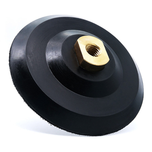 Stok M14 100mm 4 "dayanıklı aşındırıcı kauçuk Backer parlatma disk tutucu için kauçuk ped cırt cırt Backer Pad - Product Image 2