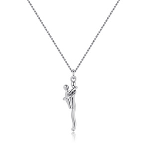 Collier JOYFFO JOYFFO BrassTrendy « Étreinte de Mère » plaqué or, chaîne à maillons – <span class=keywords><strong>Cadeau</strong></span> <span class=keywords><strong>sentimental</strong></span> idéal pour la fête des Mères - Product Image 2