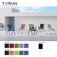 Chaises de formation pliantes et empilables commerciales, chaises de conférence et de bureau modernes en gros avec option tablette d'écriture