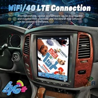 Écran Android 12,1 pouces pour Lexus LX470 2005 pour Toyota Land Cruiser 100 LC100 Carplay Autoradio Multimédia GPS Stéréo Navigation