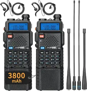 Baofeng UV5R 8w 3800mAh long Battery UV5R Baofeng walkie talkie 10km long range talkiewalkie baofeng radio ham radio transceiver