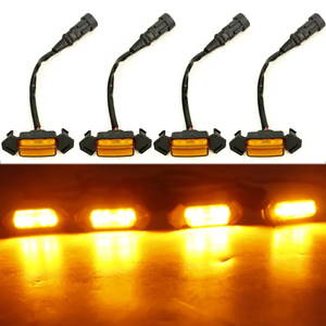 Luz de rejilla para Tacoma 2016-2018, luces de advertencia ámbar de cuatro puertos, luz antiniebla LED DRL decorativa, luz de tuning de 12V 10W para LED - Product Image 5