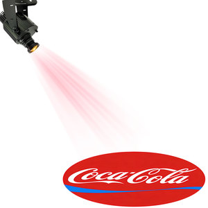 Projecteur de logo Gobo rotatif pour porte et <span class=keywords><strong>sol</strong></span>, lumière publicitaire <span class=keywords><strong>LED</strong></span> extérieure étanche IP67, laser personnalisé pour l'intérieur - Product Image 1