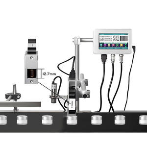 Máquina de impresoras de inyección de tinta en línea Tij de 12,7mm Resolución de 600 Dpi Máquina de codificación operada por fuente de alimentación industrial automática - Product Image 1