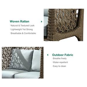 Chaises longues de jardin en rotin PE Express Garden, design moderne, portables, réglables, pour <span class=keywords><strong>villa</strong></span> et parc, résistantes aux UV - Product Image 3