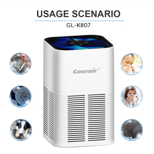 Purificateur d'air LED de bureau avec filtre HEPA et ioniseur d'air 20 millions d'ions pour une pièce de maison jusqu'à 280 pieds carrés avec panneau tactile - Product Image 2