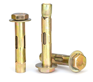Stalen vloeruitbreiding Zeshoekige behuizing Zilver gegalvaniseerd Binnenuitbreidingsbout Leuning Speciale uitbreidingsschroef M6-16 Draad 12 mm - Product Image 3