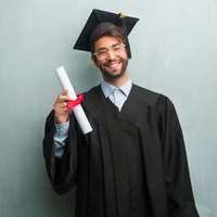 Ensemble de diplômés universitaires Robe de fin d'études Cosplay avec pendentif chapeau et pompon pour décorations de fête de baccalauréat